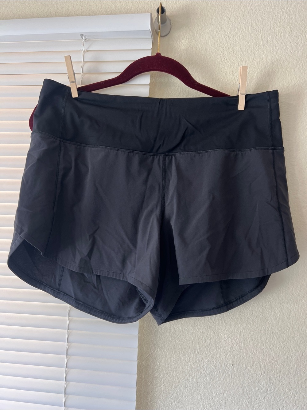 Lululemon Women's Black Active Layered Running Shorts
